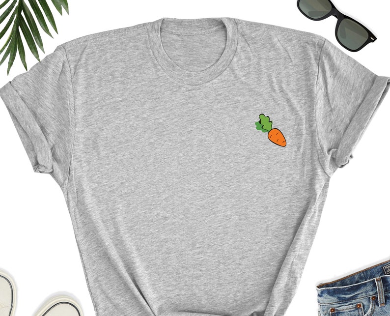 Carrot Shirt / Vegetable Shirt / Cute Carrot minimalist shirt Etsy