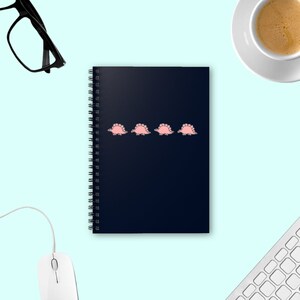 Dinosaur Journal Spiral Notebooks, Stegosaurus Journal, Gift for Dinosaur Lover Friend Notebook, Stegosaurus Notebook Journal, Cute Dinosaur