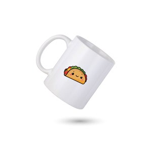 Tacos Coffee Mug, Tacos Personalized Mug, Tacos Lover Coffee Cup, Fun Taco Mug, Gift for Him, Gift for Her, Co-worker Gift
