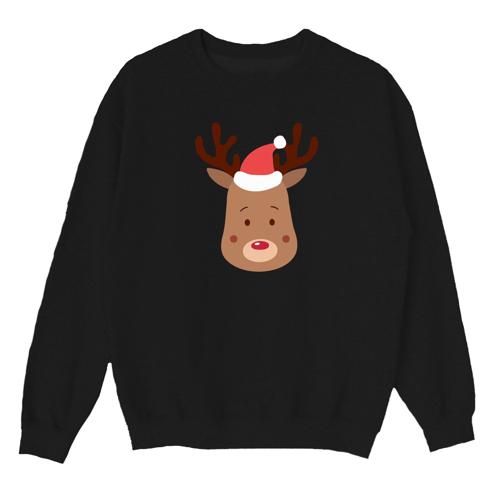 Rudolph Sweatshirt Christmas Sweater Cute Rudolph Deer Etsy Canada