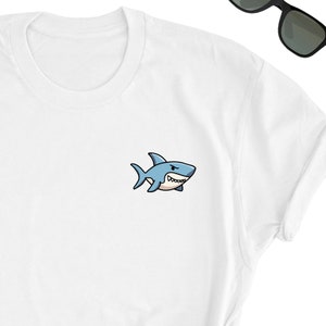Shark Shirt, Cute Shark Ocean Lover T-Shirt, Shark Tee Shirt, Ocean Lover Gift Shirt, Shark Tee, Gift For Shark Lover Friend, Fun Shark Gift