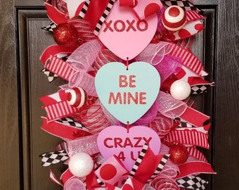 Front Door Wreaths Valentine S Day Wreath Etsy