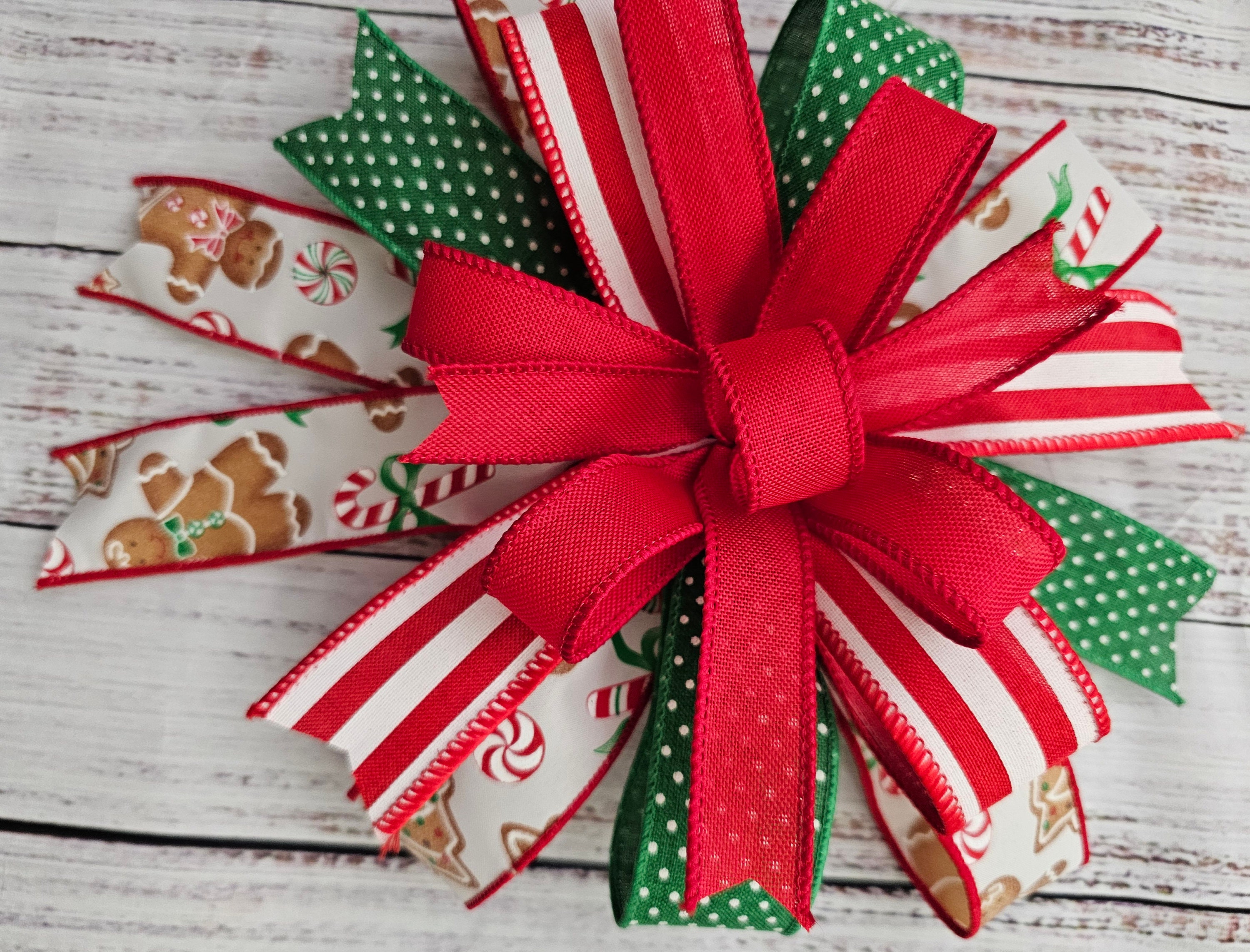 Zelfstudie kerststrik: doe-het-zelfdecoratie (pdf en video) - Etsy België, image size:3000x2286