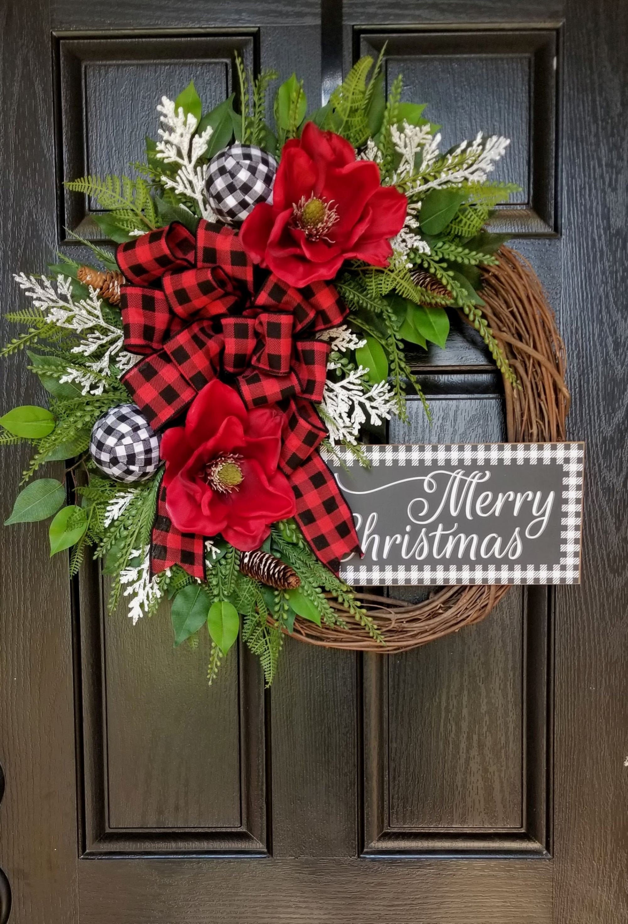 Christmas Wreath Christmas Wreaths Holiday Wreath Winter | Etsy