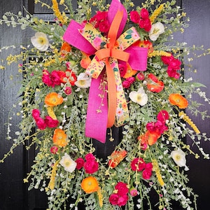 Wreaths for Front Door, Year Round Wreath, Summer Wreath