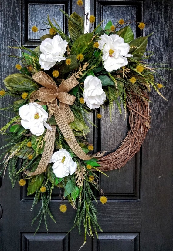 Spring Wreaths, Year Round Wreath, Everyday Wreaths, Hydrangea Wreath, Front  Door Wreaths, Farmhouse Decor, Housewarming Gift, Summer Wreath 