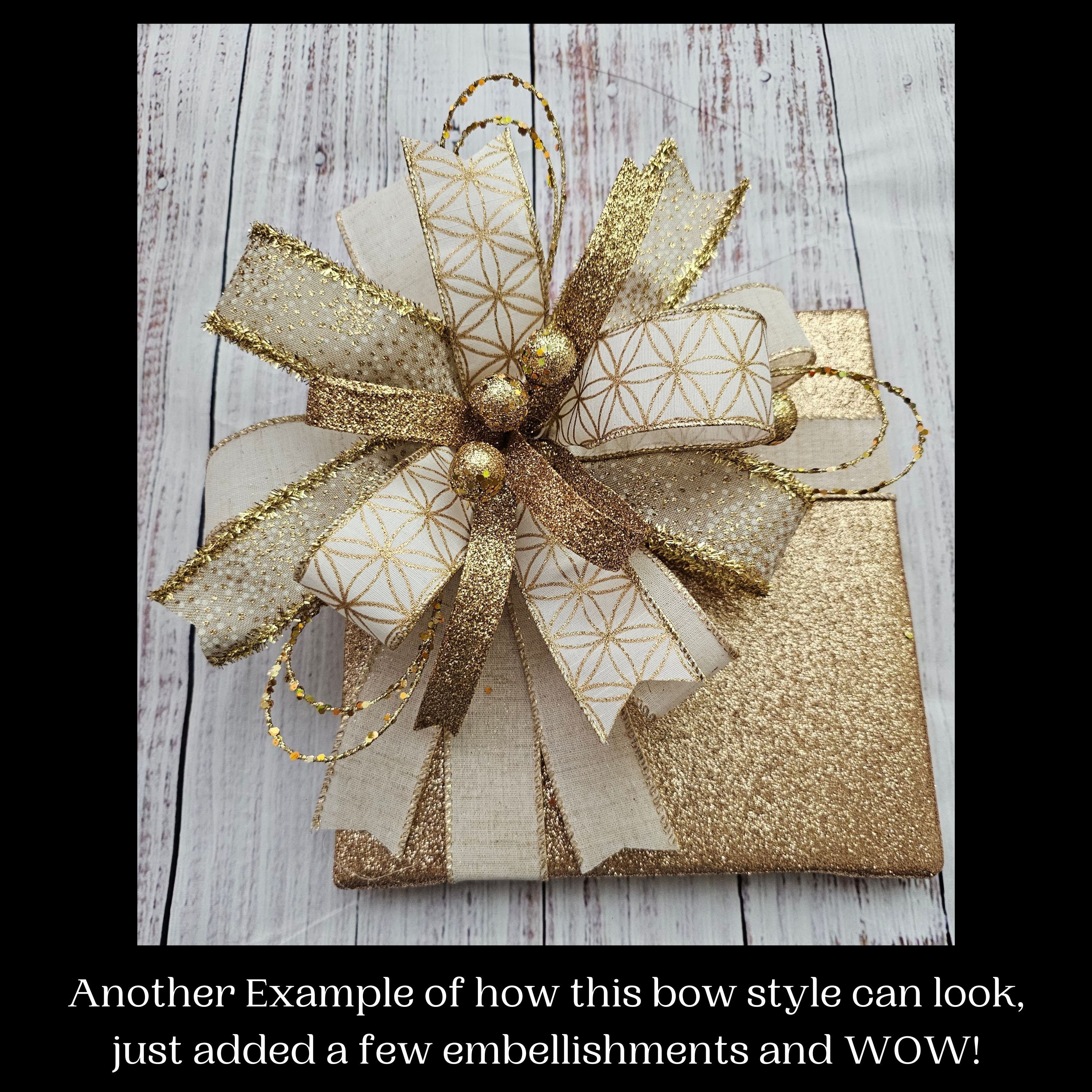 Zelfstudie kerststrik: doe-het-zelfdecoratie (pdf en video) - Etsy België, image size:3000x3000