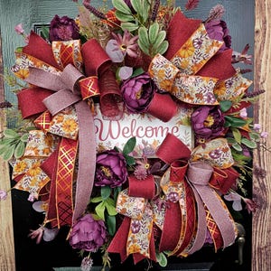 Fall Wreath, Fall Wreaths for Front Door, Front Door Wreath, Pumpkin Wreath