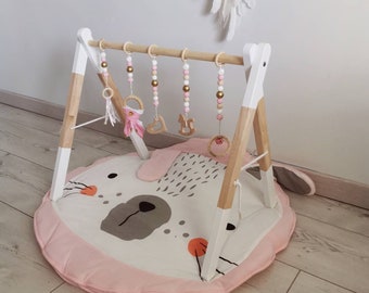 Arche D Eveil En Bois Babygym Boheme Etsy