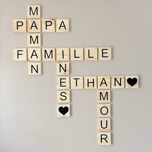 Scrabblebuchstabe/XXL Scrabblebuchstabe/Holz Scrabblebuchstabe/Holz/Holz/Wanddeko/Holzspielbogen/Babygymnastik/Holzbuchstabe/Baby/Deko