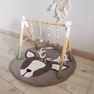 Arche D Eveil En Bois Portique D Eveil En Bois Etsy Canada