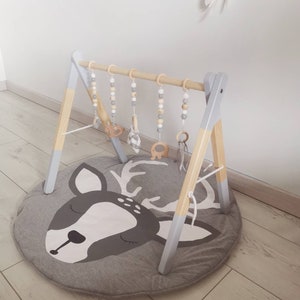 Arche D Eveil En Bois Portique D Eveil En Bois Etsy