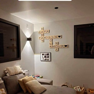 Scrabblebuchstabe/XXL Scrabblebuchstabe/Holz Scrabblebuchstabe/Holz/Holz/Wanddeko/Holzspielbogen/Babygymnastik/Holzbuchstabe/Baby/Deko