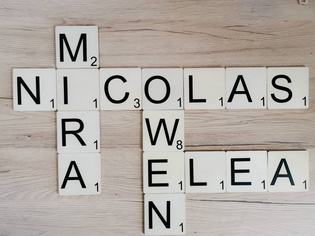 Scrabble Letter 7.5cm/xxl Scrabble Letter/wood Scrabble Letter/wood/wood/wall Decoration/wooden