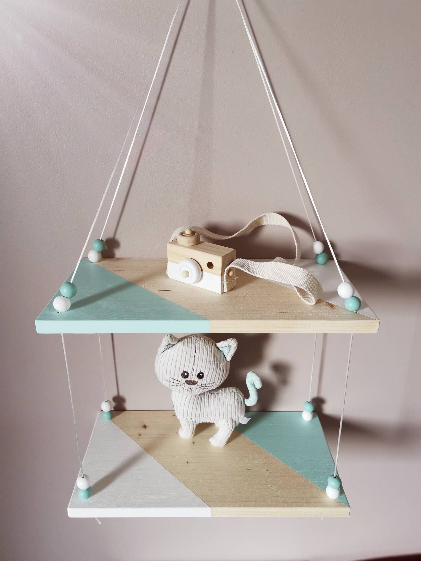 Étagère Suspendue /Étagère/Étagère Murale/Arche d'éveil en Bois /Portique Bois/Décoration Enfant/Mur