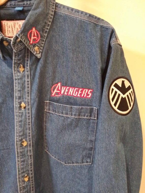 avengers denim jacket