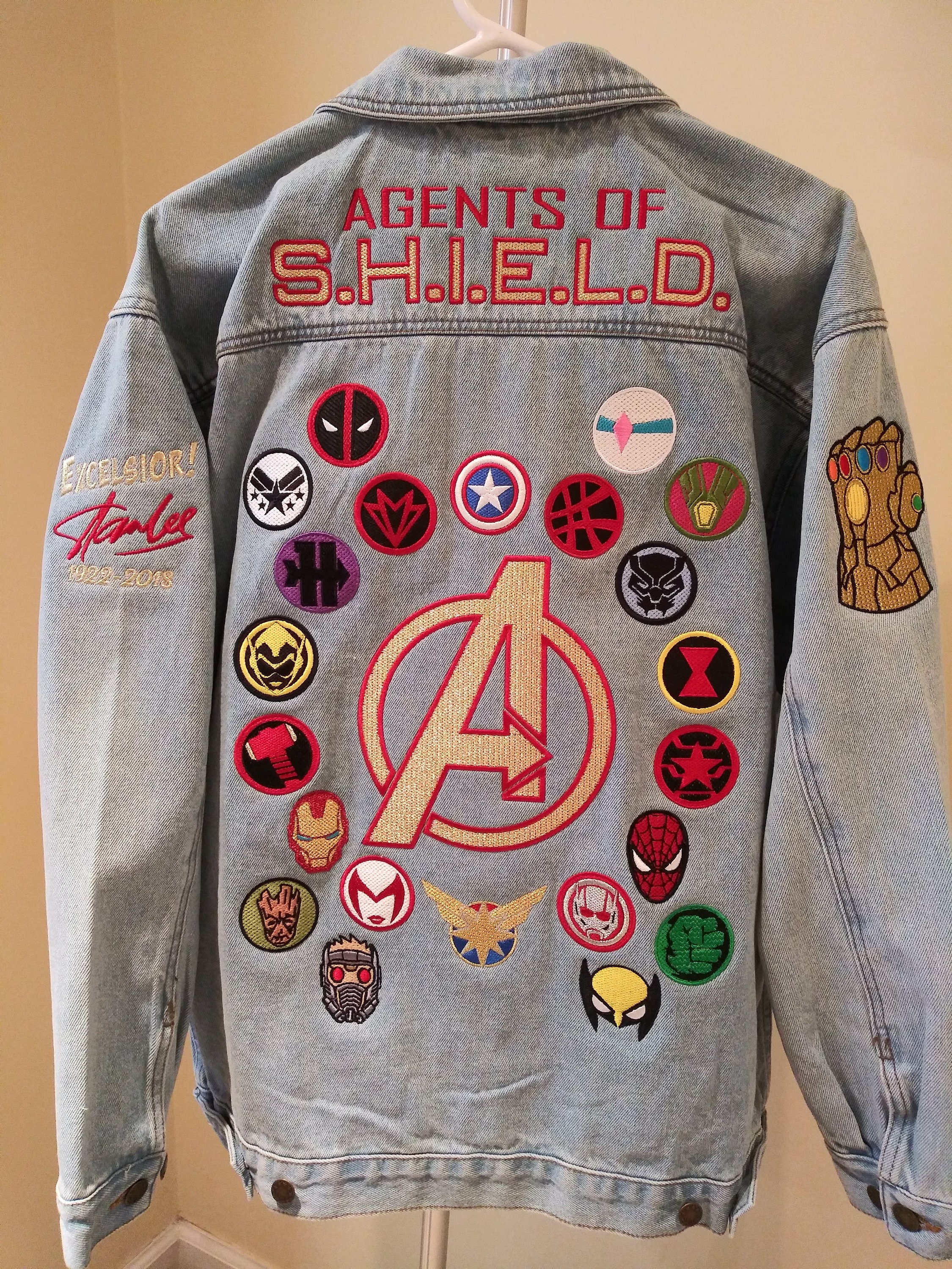 marvel denim jacket