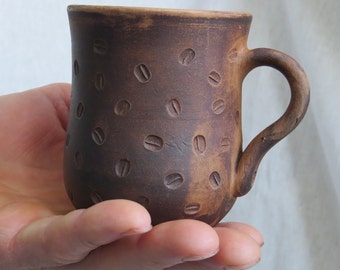 Small Mug for Coffe Handmade Ukraine Ceramic mug Ukraina Pottery Mug Emblem of Ukraine Large Coffee Cup Ukraine Mug Rustic Clay Mug