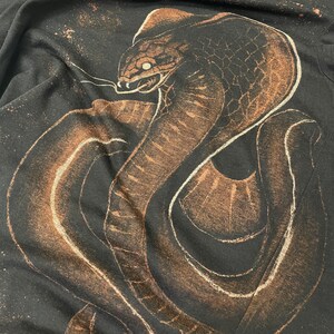 Bleached Snake Shirt Unisex , Bleach Drawing Shirt, Snake Bleach Tee ...