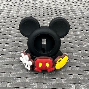 Morbida testa con orecchie di Topolino. Supporto per mouse Apple Watch per orologio da 38 40 41 42 44 45 49 mm. Orecchie Disney. Orologio Disney. Custodia in silicone