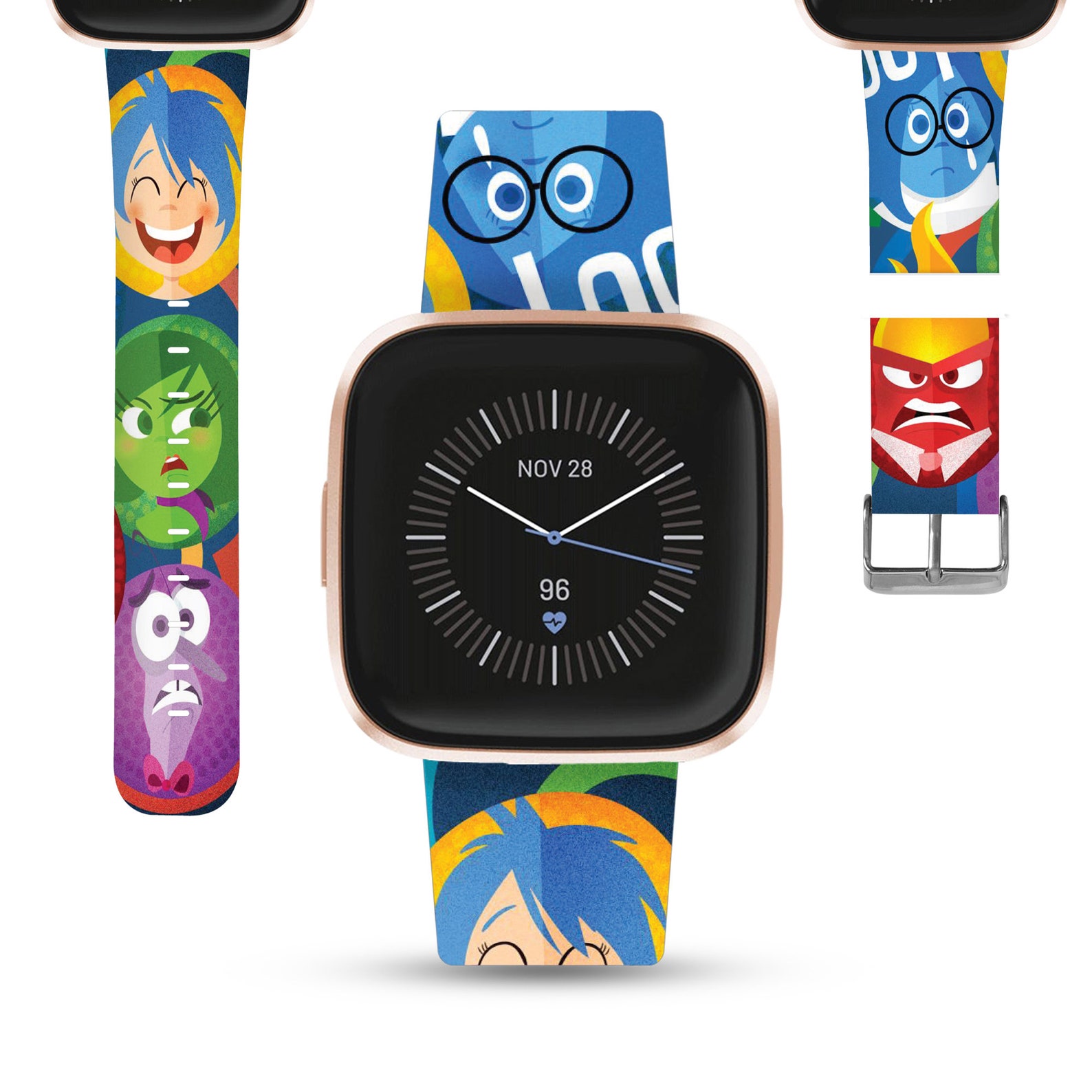 Pixar Inside Out Fitbit Versa 2 Lite Band Disney Inspired Etsy