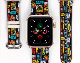 Star wars inspired Apple Watch Band 38 40 41 mm and 42 44 45 49 mm, silicon watch strap for Apple Watch for all Series, 290 kd-ie0