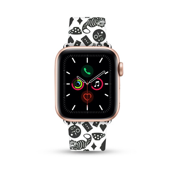 Halloween Black Cat Theme Stylish Silicone Watch Band Compatible With Apple  Watch Band, Compatible With Apple Watch Series Ultra/se/8/7/6/5/4/3/2/1,  38mm, 40mm, 41mm, 42mm, 44mm, 45mm, 49mm