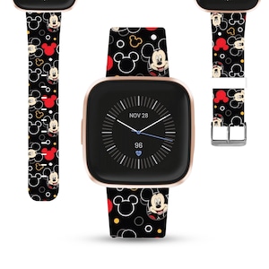Theme Park Minnie Fitbit Versa 2 3 4 Lite Band Disney Inspired Print Silicone Strap for Fitbit Charge 3 4 5 6 Disney Cruise Vacation Kd ffg Etsy UK