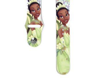 Princess and the Frog Apple Watch Band: Silicone iWatch Strap for All Series, k43