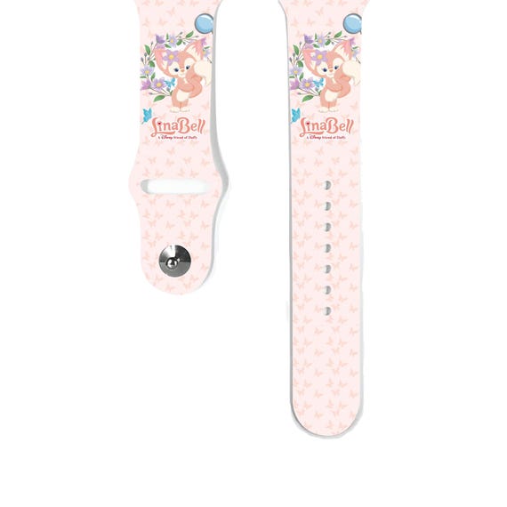 Apple Watch Band 38 40 41 mm and 42 44 45 49 mm for All Series, duffy and  Friends cute LinaBell fox Silicone watch strap, Travel Vacation k5