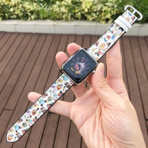 Theme Park Sweet Treats Apple Watch Band, Silicon Leather Strap for Holiday Trip, -033