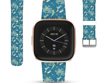 Peter Pan Fitbit versa 2 3 4 Lite / sense 1 2 Band Disney inspired print, Silicone strap for tinker bell Fitbit charge 2 3 4 5 6 kd-fbd