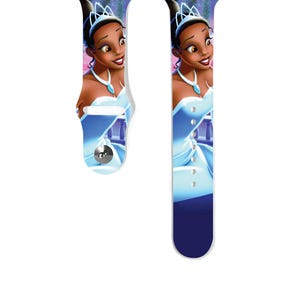 Apple Watch Band 38 40 41 mm and 42 44 45 49 mm for All Series ,the Princess and the Frog Disney inspired Silicone strap,  k96