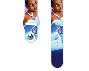 Apple Watch Band 38 40 41 mm and 42 44 45 49 mm for All Series ,the Princess and the Frog Disney inspired Silicone strap,  k96