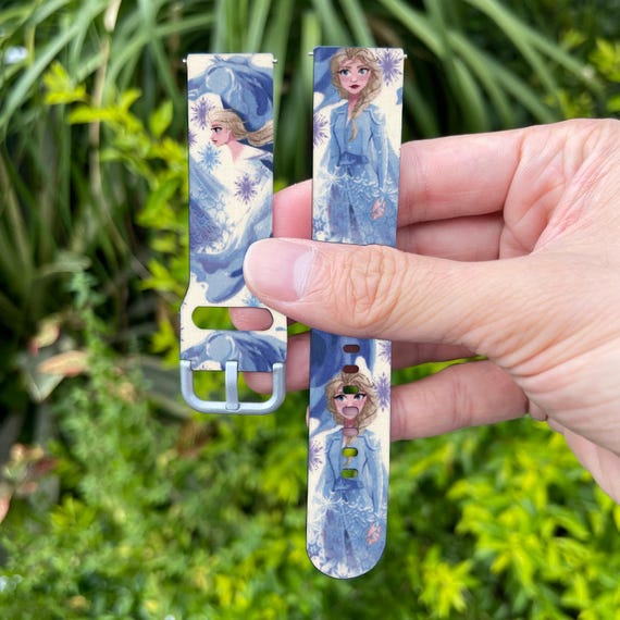 Theme Park Fitbit Versa 2 3 4 Lite Sense 1 2 Band Disney Frozen Elsa Inspired Print Silicon Strap for Fitbit Charge 3 4 5 6 Kd hhf Etsy Australia