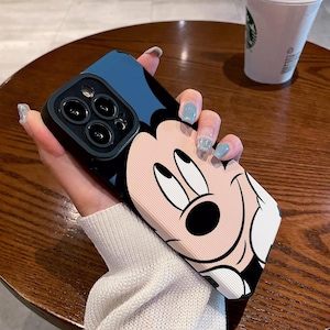 Custodia per iPhone con tema parco a tema, custodia per iPhone 16 Pro Max con Topolino blu Disney, custodia per iPhone 15+, custodia per iPhone 14, custodia per iPhone SE e altro, cchhb