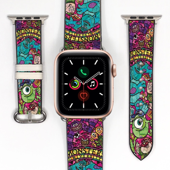 Disney Inspired Apple Watch Band 38 40 41 Mm and 42 44 45 49 Mm for All Series Monster University Inc Silicon Strap Disney Vacation 109 Etsy Canada