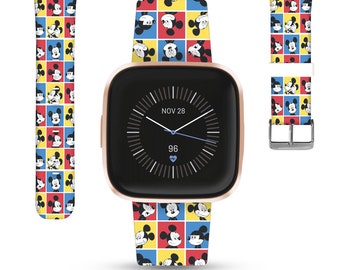 Theme Park Fitbit versa 2 3 4 Lite / sense 1 2 Band Disney inspired Silicone strap for Fitbit charge 3 4 5 6, Disney Cruise Vacation kd-oih