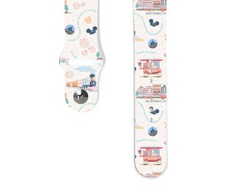 Theme Park Apple Watch Band 38 40 41 mm and 42 44 45 49 mm for All Series, Disney inspired Silicone watch strap Disney Cruise Travel k433