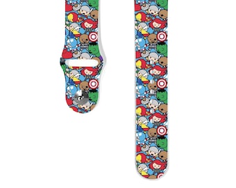Super Hero Apple Watch Band: Silicone iWatch Strap
