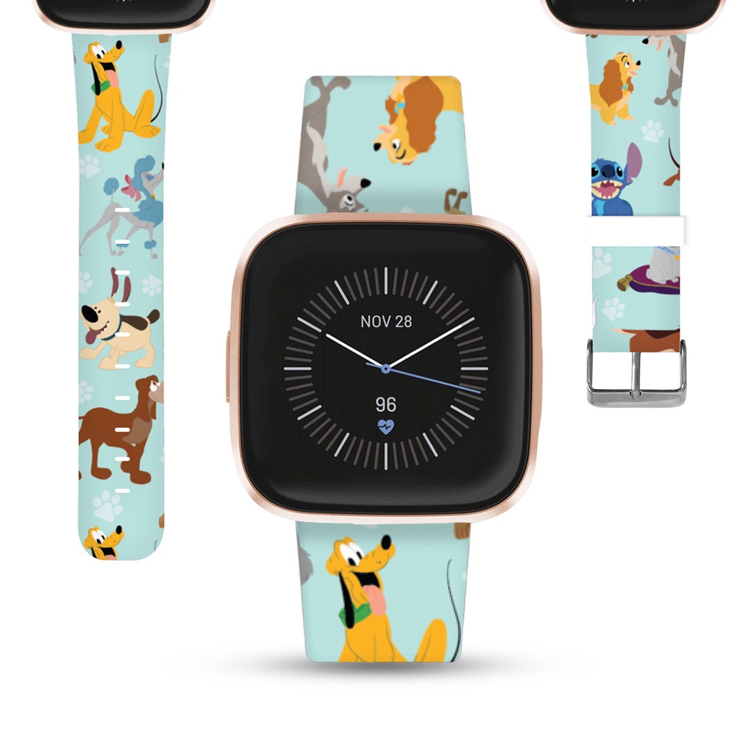Theme Park Paw Dog Fitbit Versa 2 3 4 Lite Band Disney Inspired Print Silicone Strap for Fitbit Charge 3 4 5 6 Disney Cruise Black Kd foi b Etsy