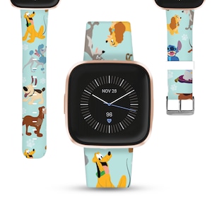 Theme Park Paw Dog Fitbit Versa 2 3 4 Lite Band Disney Inspired Print Silicone Strap for Fitbit Charge 3 4 5 6 Disney Cruise Black Kd foi b Etsy UK