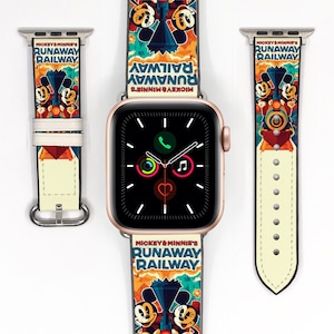 Op Mickey en Minnie geïnspireerde Apple Watch-band 38 40 41 mm en 42 44 45 49 mm voor All Series, iwatch-band, Disney Cruise Vacation, kd-aogb