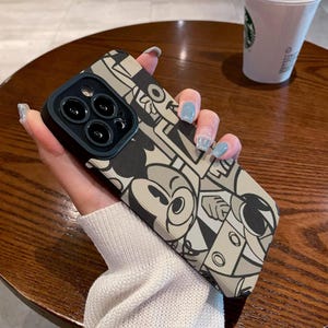 Custodia per iPhone con tema parco a tema, custodia per iPhone 16 Pro Max con Topolino vintage Disney, custodia per iPhone 15+, custodia per iPhone 14, custodia per iPhone e altro, cafbe