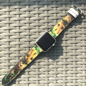 Cute baby groot  inspired Apple Watch Band 38 40 41 mm and 42 44 45 49 mm for All Series, guardians of the galaxy silicon strap, kd-feh