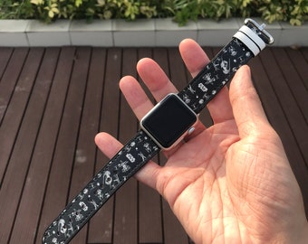 Disney inspired Apple Watch Band 38 40 41 mm and 42 44 45 49 mm for All Series, Star Wars Hipster style watch strap, Disney Vacation 132