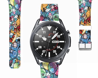 Winnie the pooh and friends Fitbit versa 2 3 4 / sense 1 2 Band Disney inspired print, Silicone strap for Fitbit charge 2 3 4 5 6, kd- aee