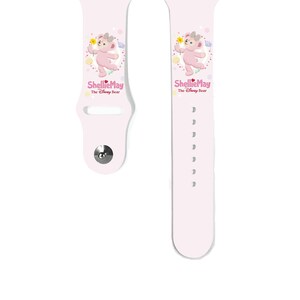 Apple Watch Band 38 40 41 mm and 42 44 45 49 mm for All Series, Duffy and Friends ShellieMay Bear Silicone watch strap, Cruise Travel-k10