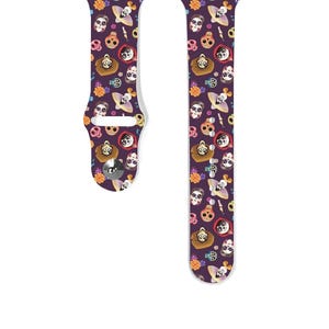 Cartoon character Apple Watch Band 38 40 41 mm and 42 44 45 49 mm for All Series, Silicone iwatch strap, Disney Cruise Vacation k328