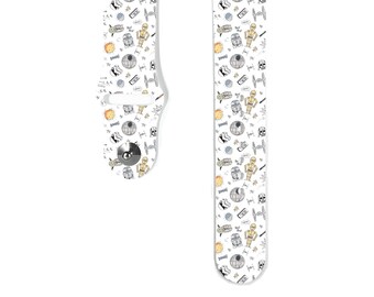 Star Wars Apple Watch Band: White Silicone iWatch Strap for All Series, 38mm 41mm 42mm 44mm 45mm 46mm 49mm